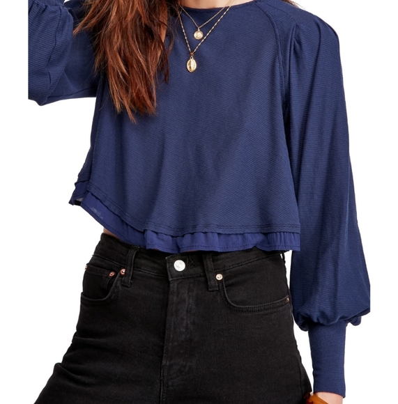 Free People Tops - Free People Billie Double Hem Cropped Top